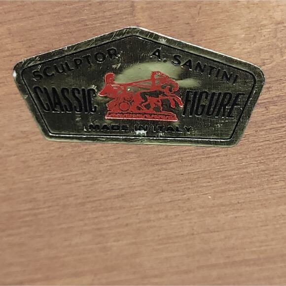 Vintage Italian A Santini Virgin Mary Baby Jesus Sculpture Bust Religious Statue - Picture 5 of 9